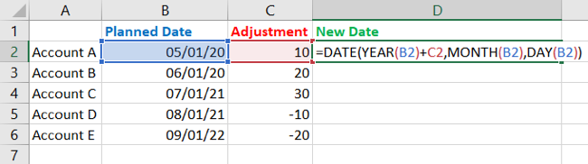 How to Add or Subtract Dates in Microsoft Excel