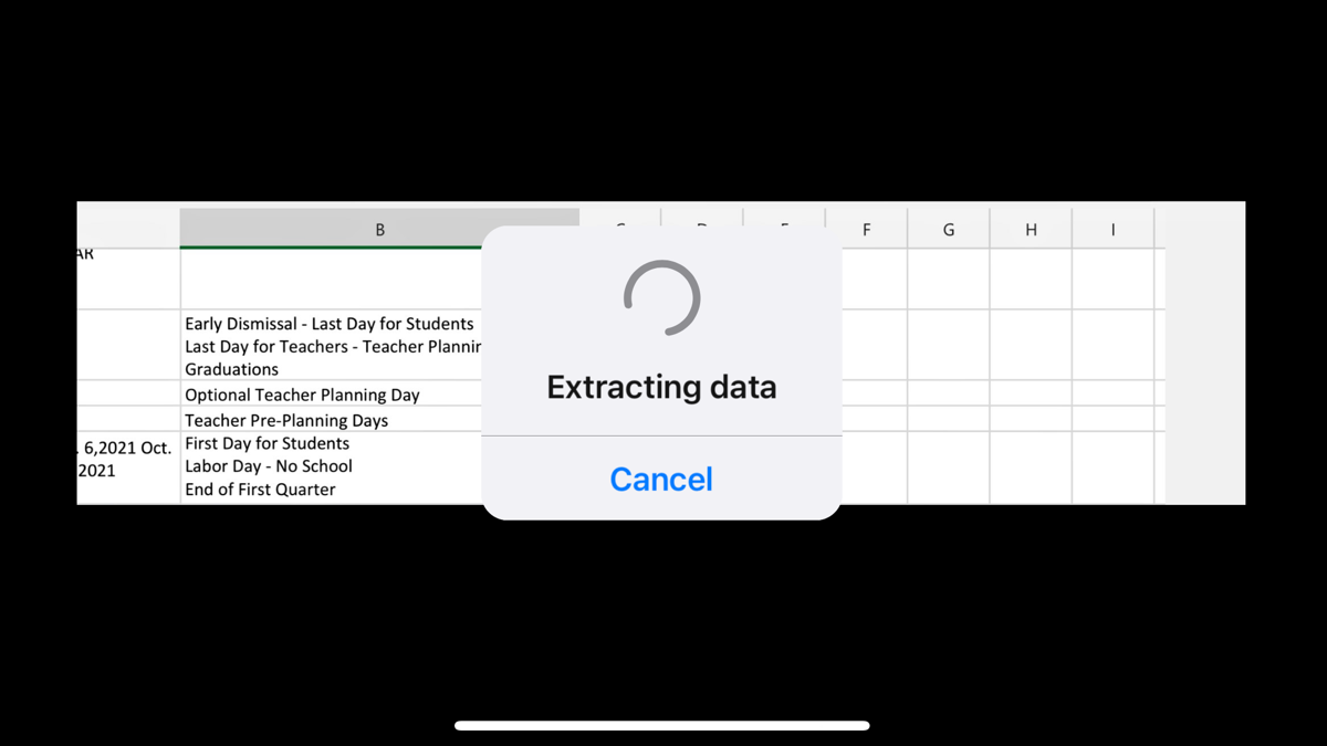 How to Insert Data from a Picture in Microsoft Excel on Mobile