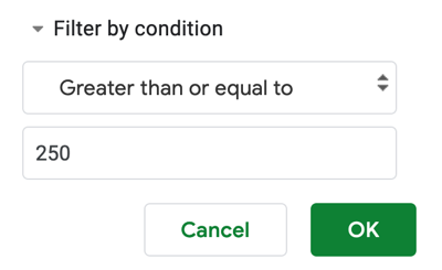 How to Filter in Google Sheets