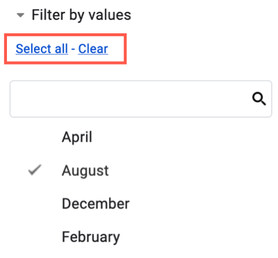 How to Filter in Google Sheets
