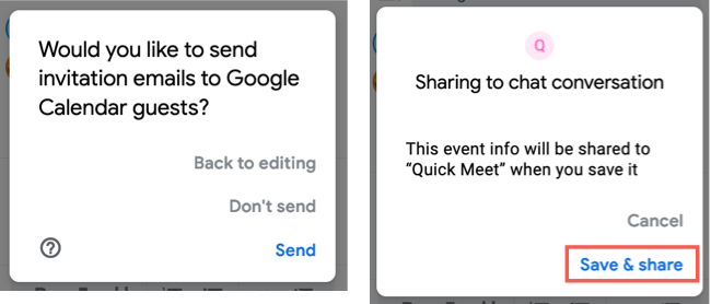 How to Schedule a Google Calendar Event in Google Chat