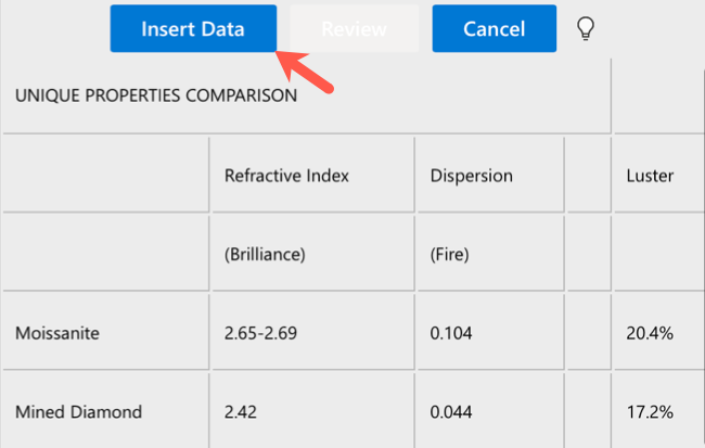 How to Insert Data from a Picture in Microsoft Excel for Mac