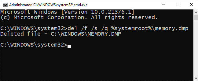 How to Remove System Error Memory Dump Files on Windows 10