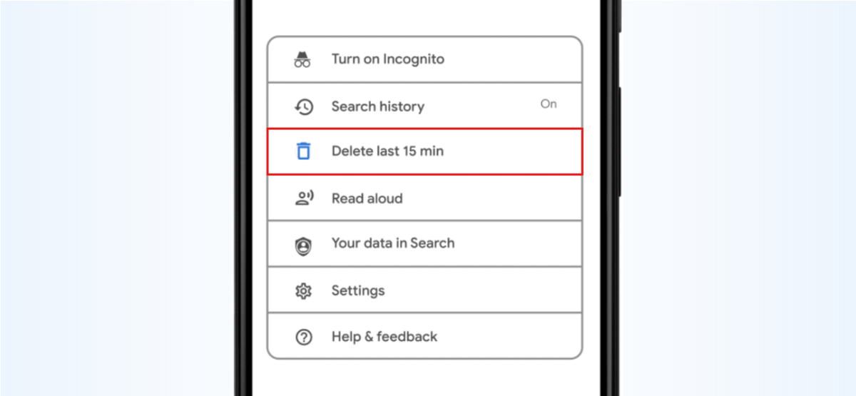 How to Delete the Last 15 Minutes of Google Search History
