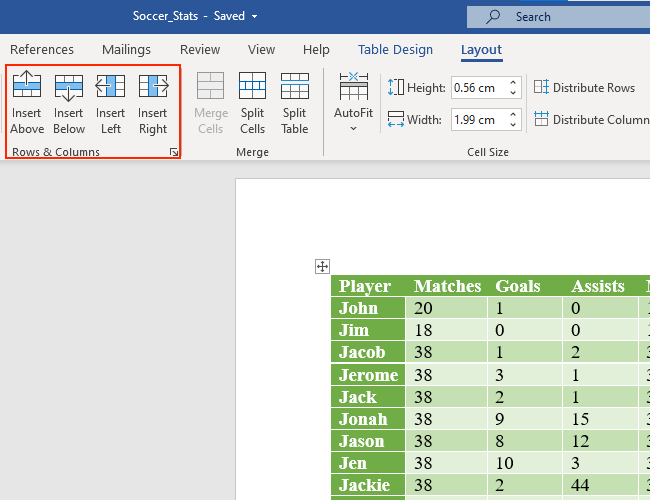 How To Add A Row In Word How to Quickly Add Rows and Columns to a Table in Microsoft Word