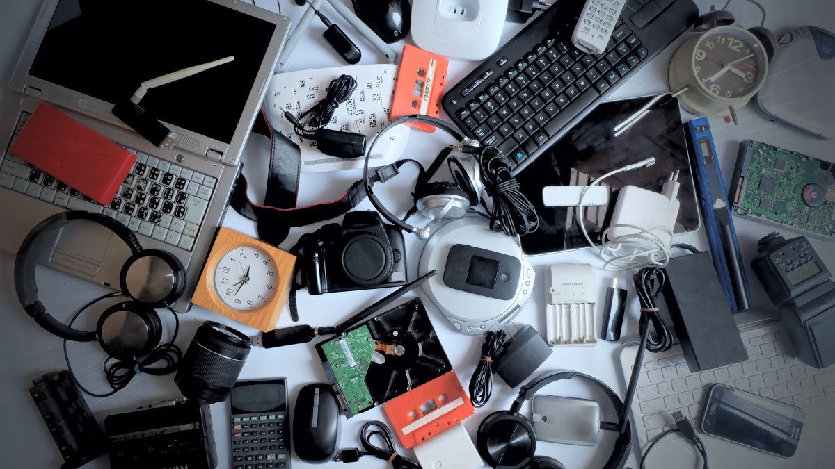 A pile of obsolete gadgets.