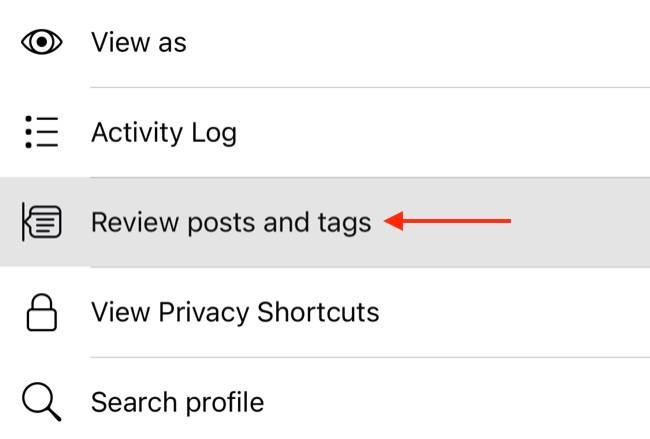 Review Facebook Posts on Mobile