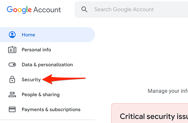 Google Security Issues Sign How to Turn Off the