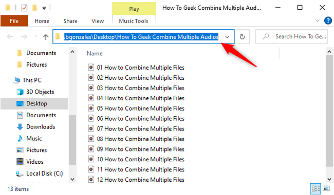 How to Batch Combine Multiple Audio Files in Windows