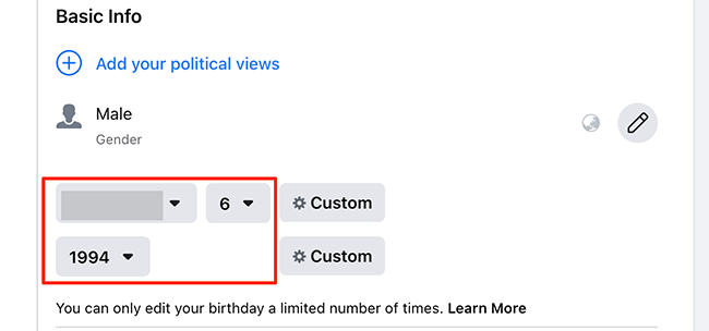 How to Change Your Birthday on Facebook