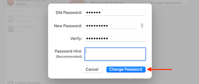 How to Change Your Password on Mac
