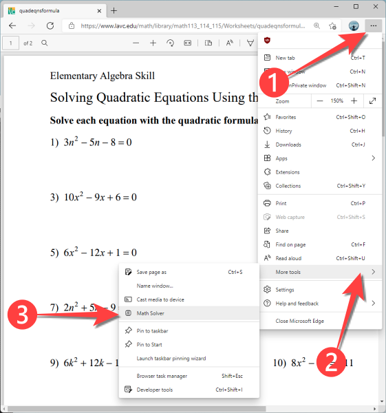 How to Use Microsoft Edge to Solve Math Problems