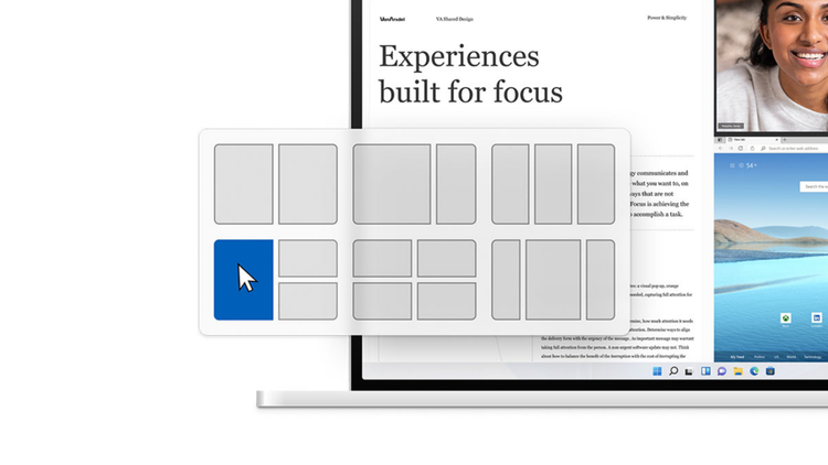 Windows 11 Snap layouts.
