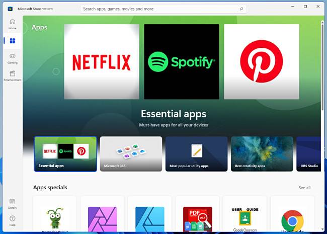 What Windows 11's New Store Looks Like