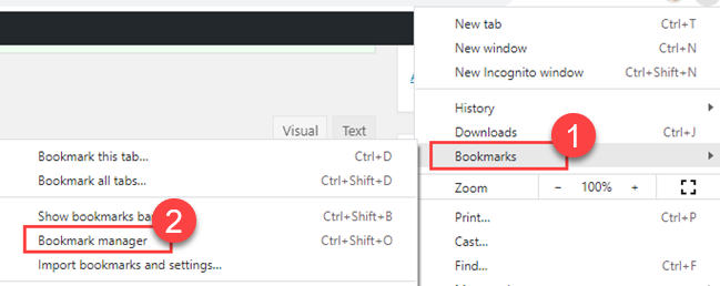 How to Export Chrome Bookmarks