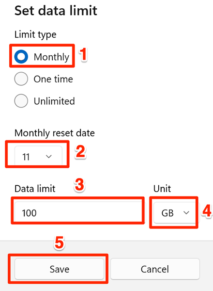 Set Computer Internet Limit How to Set an Internet Data Limit in Windows 11