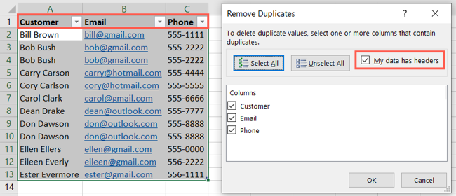 How to Remove Duplicate or Blank Rows From a Table in Microsoft Excel