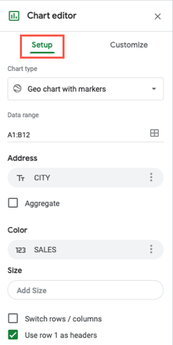 How to Create a Geographical Map Chart in Google Sheets