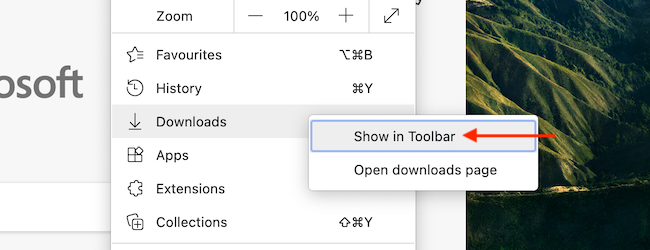 How to Pin the Downloads Button to Microsoft Edge Toolbar