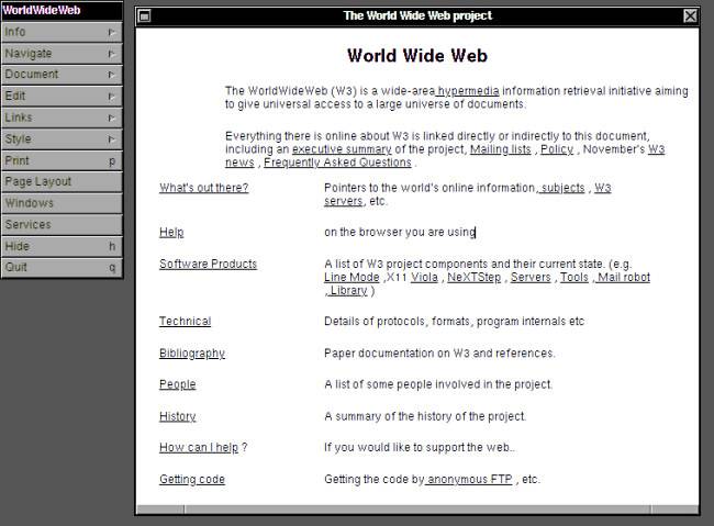 Very First Web Page Examples The First Website: How the Web Looked 30 Years Ago