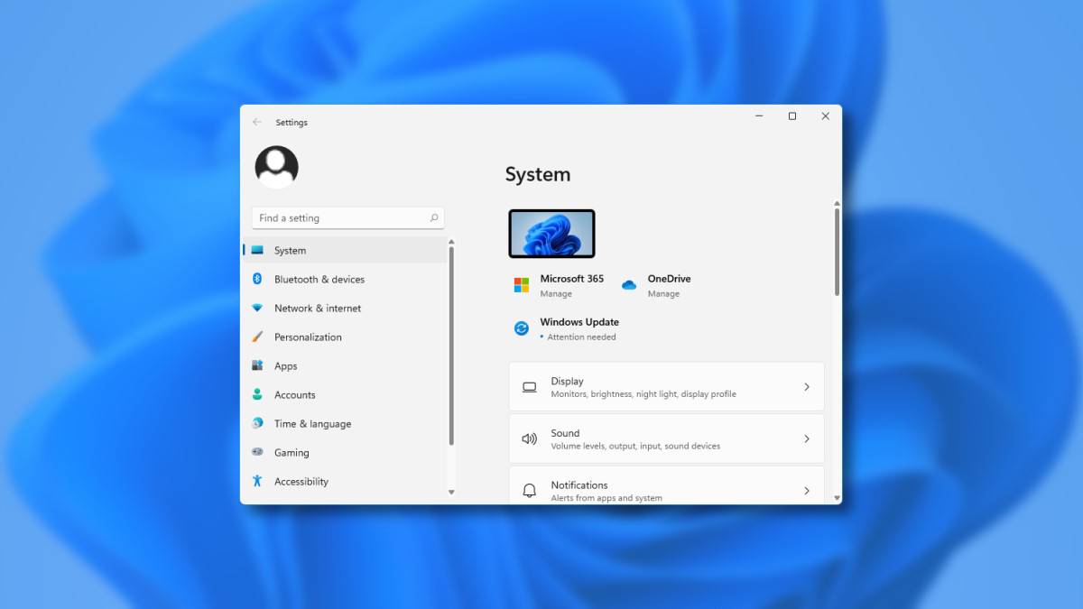 Settings Included With Here's What Windows 11's Settings App Looks Like