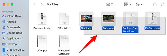 How to Select Multiple Files on Mac