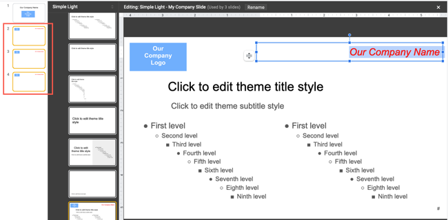 How to Create Template Slides with Theme Builder in Google Slides