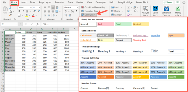 Excel Stylize Rows How to Use and Create Cell Styles in Microsoft Excel