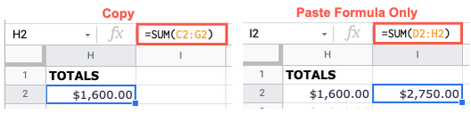 How to Use the Paste Special Options in Google Sheets