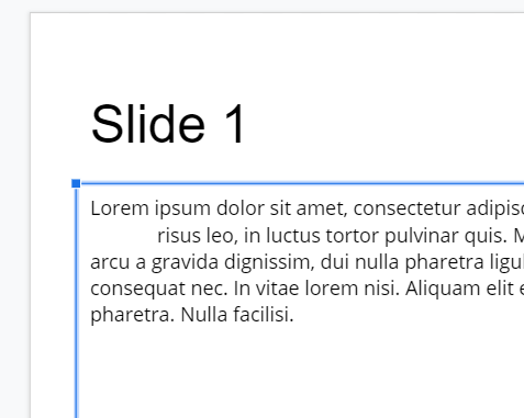 Press tab to indent the line.