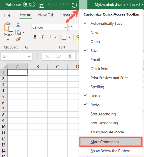 How to Create a Data Entry Form in Microsoft Excel