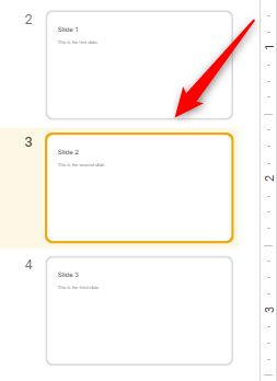 Select the slide in the left-hand pane.