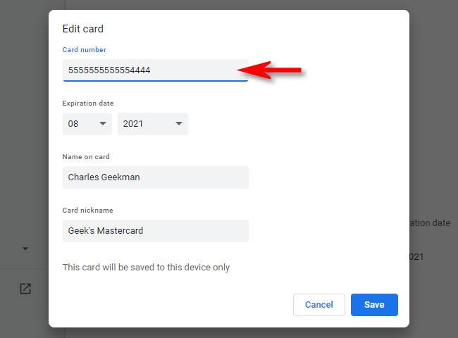 How to View Your Saved Credit Card Numbers in Chrome