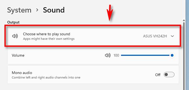How to Choose Speakers for Audio Output in Windows 11