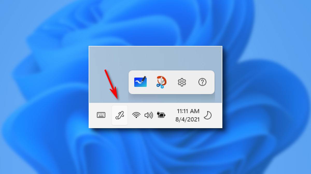 How to Show the Pen Menu Taskbar Icon on Windows 11