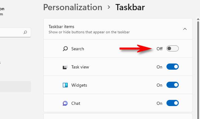 How to Hide the Taskbar Search Button on Windows 11