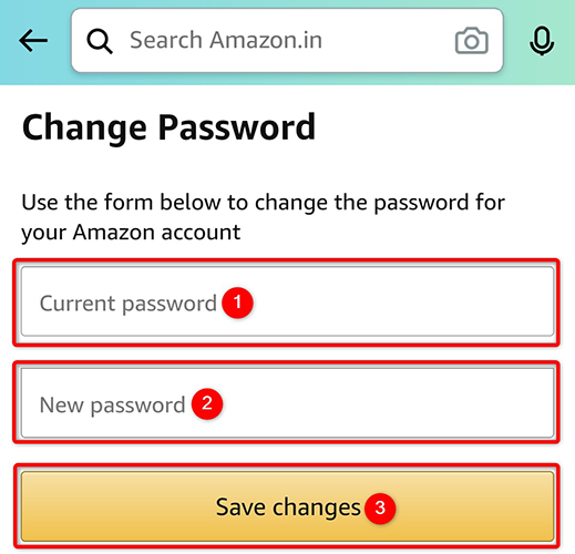 How to Change Your Amazon Account Password