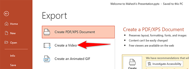 How to Make a Microsoft PowerPoint Presentation Into a Video