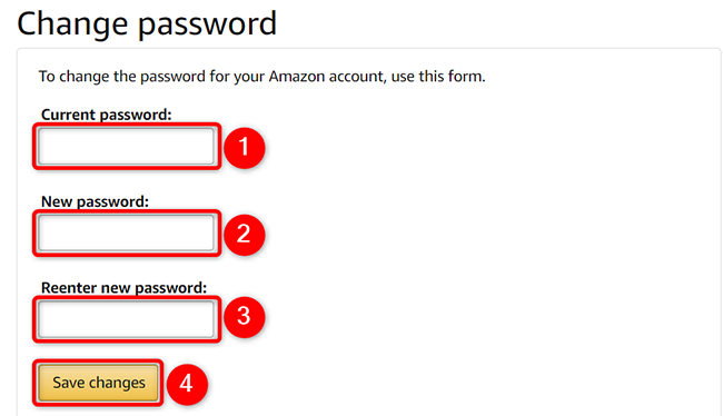 Amazon Password Code How to Change Your Amazon Account Password