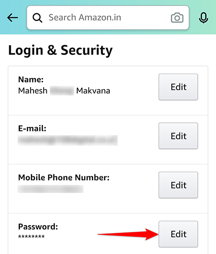How to Change Your Amazon Account Password