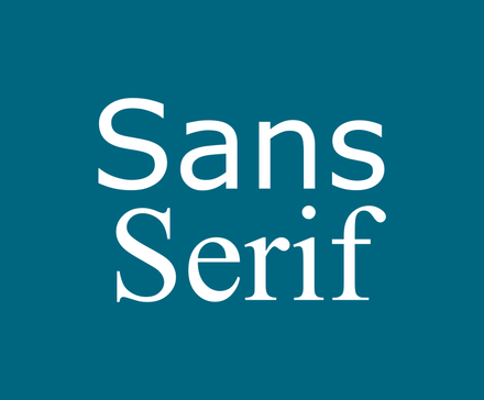 Sans Serif fonts