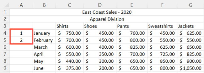 How to Number Rows in Microsoft Excel