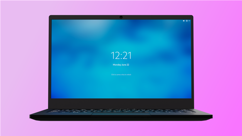 Purism Librem 14 on pink background