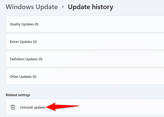How to Uninstall an Update in Windows 11