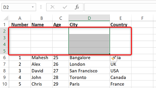 How to Insert Multiple Rows in Microsoft Excel
