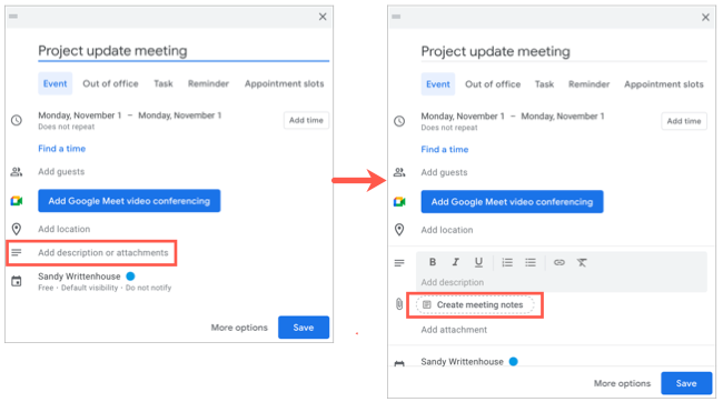 How to Create Meeting Notes Directly From Google Calendar