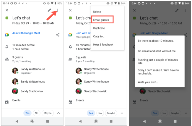 How to Quickly Email Google Calendar Event Guests