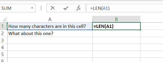 How to Count Characters in Microsoft Excel