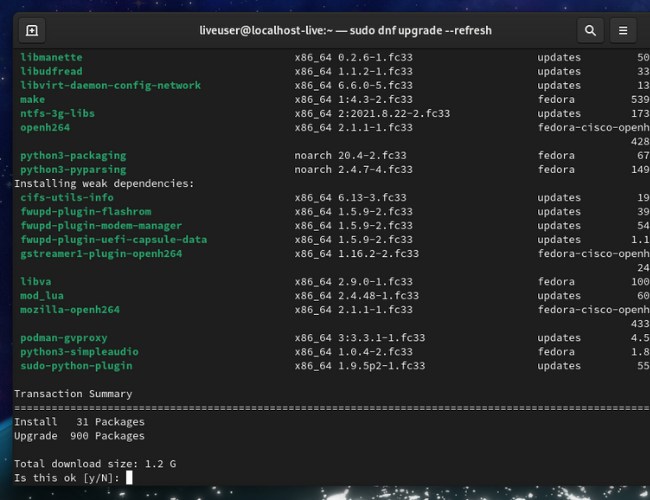 Fedora Command Line How to Update Fedora Linux