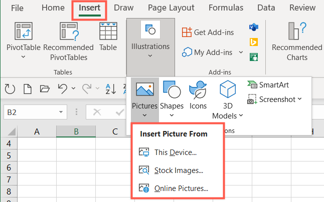 Spreadsheet Insert Image Tutorial How to Insert a Picture in Microsoft Excel